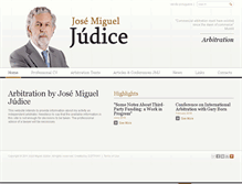 Tablet Screenshot of josemigueljudice-arbitration.com